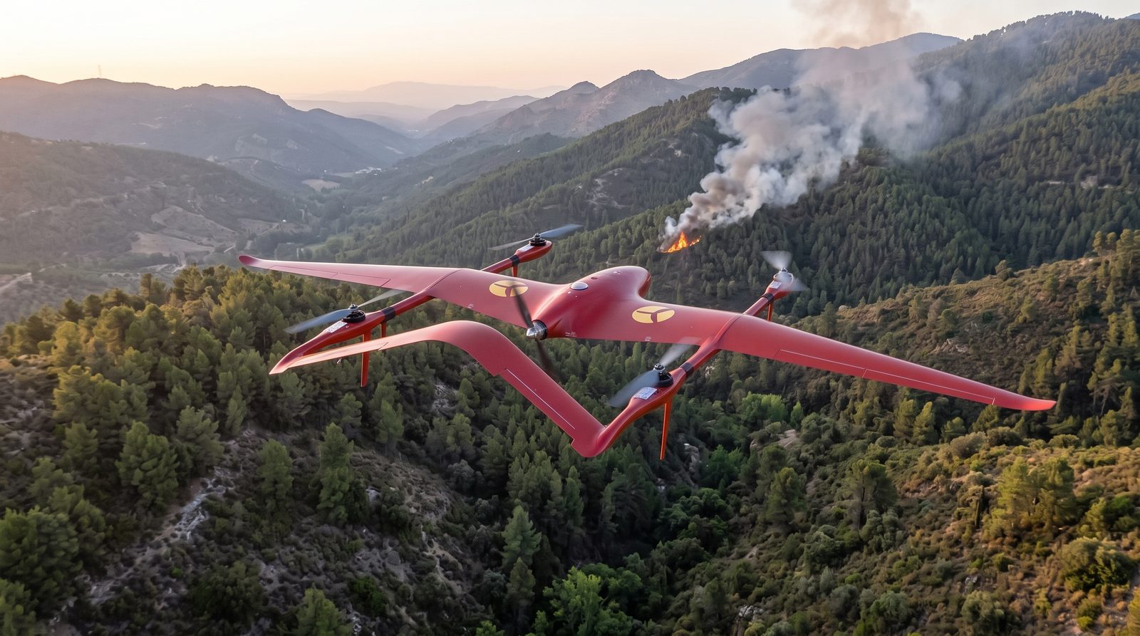 Drones in wildfires: from the first alert to the response