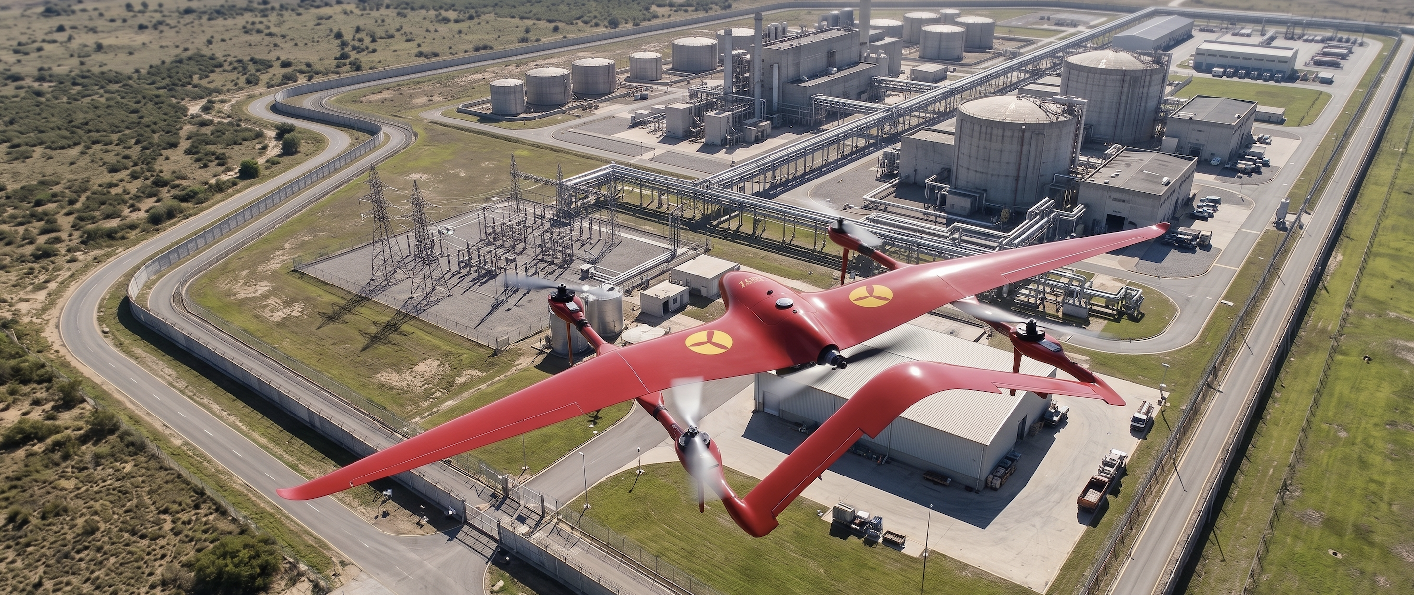 Industrial inspection with drone