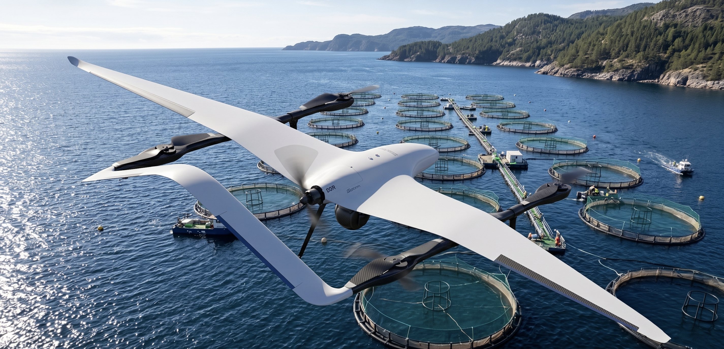 Fishing resource surveillance with drone
